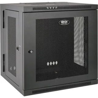 12U WALL MOUNT RACK ENCLOSURE   SERVER CABINET HINGED SWINGING DEEP