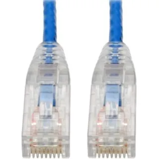 6IN CAT6 SLIM PATCH CABLE       BLUE SNAGLESS MOLDED RJ45 M/M