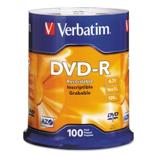 100PK DVD-R 16X 4.7GB BRANDED   SPINDLE