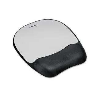 MEMORY FOAM SILVER MOUSE PAD    WRIST REST NON SKID BACKING