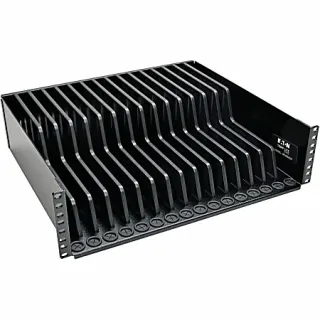 3U RACK MOUNT STORAGE SHELF     TABLET IPAD LAPTOP CHROMEBOOK BLACK