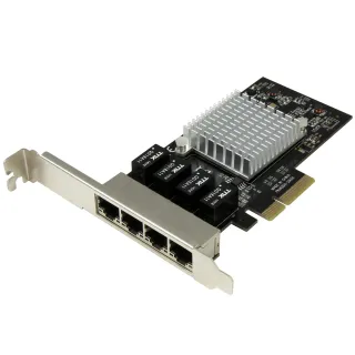 ADD FOUR GIGABIT ETHERNET PORTS TO A CLIENT, SERVER OR WORKSTATION THROUGH ONE P