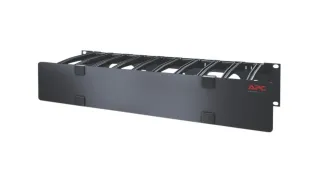 2U HORIZONTAL CABLE MANAGER, 6 FINGERS TOP AND BOTTOM
