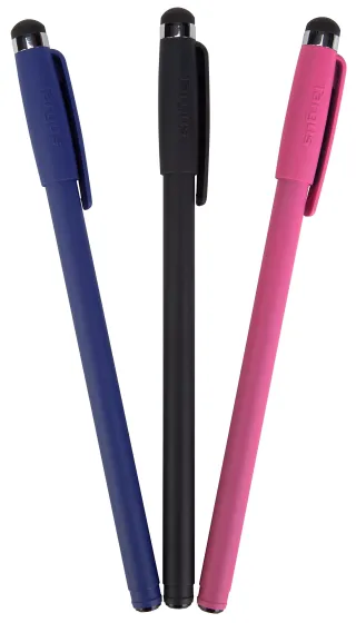 3PK STYLUS AND PEN BLACK/BLUE   /RED