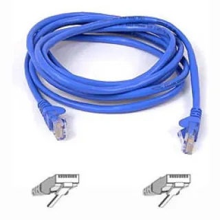 1FT CAT6 BLUE SNAGLESS RJ45 M/M PATCH CBL