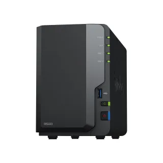 SYNOLOGY DISKSTATION DS223 - 2-BAY NAS STORAGE ENCLOSURE - DESKTOP - QUAD-CORE -
