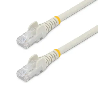6IN WHITE CAT6 ETHERNET CABLE   SNAGLESS RJ45 UTP PATCH CABLE CORD