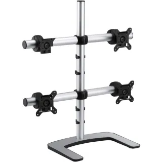 ATDEC FREESTANDING DESK MOUNT, CONVERTED TO SUPPORT SINGLE, DUAL, OR TRIPLE MONI