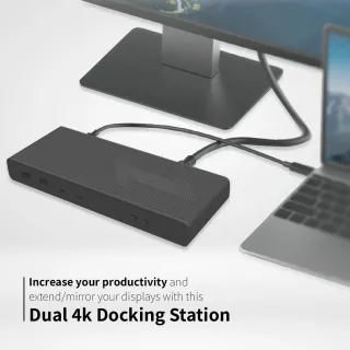 DUAL 4K UNIVERSAL DOCK          DUAL 4K DISPLAY  MULTIPLE PORTS