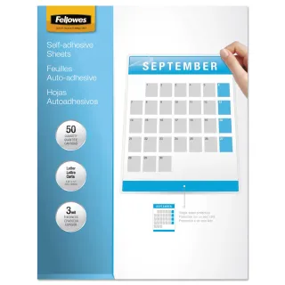 SELF ADHESIVE LAMINATING SHEETS LETTER 3MIL 50PK
