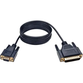 6FT NULL MODEM SERIAL DB9 CABLE DB9 TO DB25 F/M