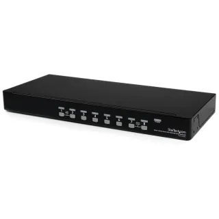 1U 8 PORT USB VGA KVM SWITCH    USB VGA RACKMOUNT KVM OSD