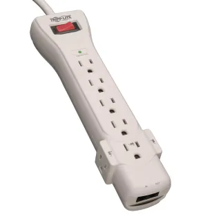 7 OUTLET SURGE STRIP 6 FT CORD  1080 JOULES FAX/MODEM RJ11 5-15R