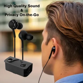 SAMSUNG AKG EARPHONES WITH MIC  VOLUME CONTROLLER USBC BLACK