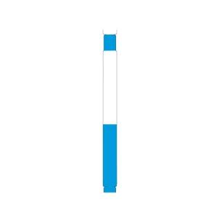 1PK ZBAND DT 1IN X 11IN BLUE    WRISTBAND W/ADHESIVE PAPER TAB