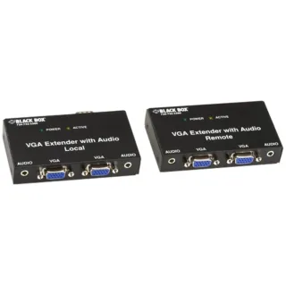 VGA EXTENDER KIT WITH AUDIO - 2-PORT LOCAL, 2-PORT REMOTE