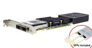 FFAIR DUAL PORT 100GBE X16      PCIE 4 LOW PROFILE QSFP28 MODULES