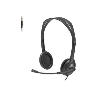 LOGITECH H111 WIRED 3.5 MM HEADSET WITH MICROPHONE FOR EDUCATIONAL USE - BLACK