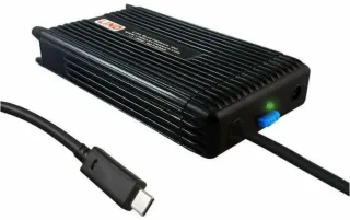 100W USBC DC POWER ADAPTER, 11-16VIN, BARE-WIRE INPUT, STRAIGHT USBC