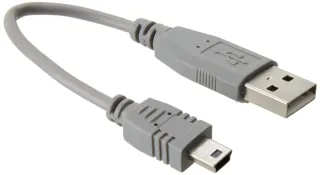 6IN MINI USB CABLE USB 2.0      USB A TO MINI B CHARGING CORD