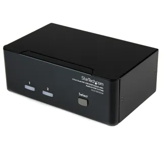 2 PORT DUAL MONITOR DVI KVM     SWITCH TWO SCREEN DISPLAYS DVI KVM