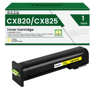 LEXMARK 72K00YG YELLOW RETURN PROGRAM TONER CARTRIDGE TAA FOR USE IN CS/CX820,CX