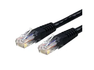 5FT BLACK CAT6 ETHERNET CABLE   RJ45 UTP PATCH CABLE GIGABIT LAN