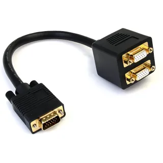1FT VGA SPLITTER CABLE VGA TO   2X VGA