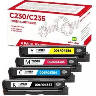 GENUINE XEROX BLACK STANDARD CAPACITY PRINT CARTRIDGE, XEROX C230/C235 COLOR PRI