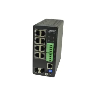 LAN SWITCH, MANAGED HARDENED POE+ SWITCH, (8) 10/100/1000BASE-T POE+, (4) 100/10