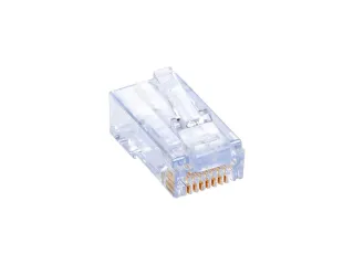 CAT6 EZ RJ45 MODULAR PLUG CONNECTOR FOR ROUND SOLID/STRANDED WIRE - UNSHIELDED,