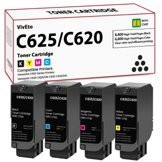GENUINE XEROX BLACK STANDARD CAPACITY TONER CARTRIDGE FOR THE VERSALINK C625 (US