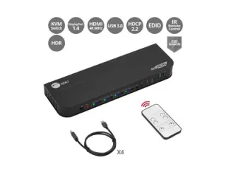 4X1 DISPLAYPORT 4K USB 3.0 KVM