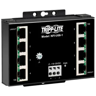 ENET SWITCH UNMANAGED 8PORT     INDUSTRIAL WALLMOUNT 10/100 MBPS