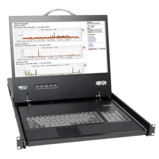 EATON TRIPP LITE SERIES NETCOMMANDER 16-PORT CAT5 1U RACK-MOUNT CONSOLE KVM SWIT