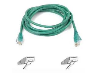 1FT CAT6 GREEN SNAGLESS PATCH   CABLE
