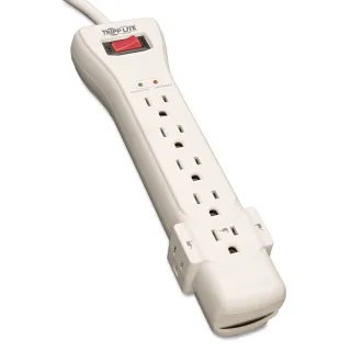 7 OUTLET SURGE STRIP 7 FT CORD  2160 JOULES WHITE RIGHT ANGLE PLUG