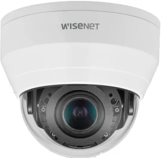 WISENET Q NETWORK INDOOR DOME CAMERA, 5MP @ 30FPS, MOTORIZED VARI-FOCAL LENS 3.1