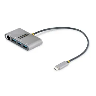 3 PORT USB C HUB WITH ETHERNET  TYPE C GIGABIT RJ45 USB ADAPTER HUB