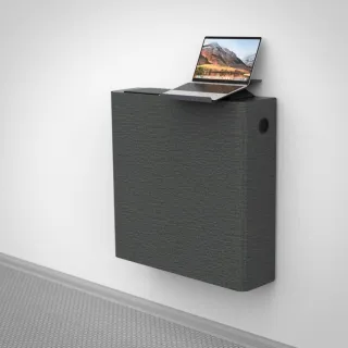 HECKLER CLASSROOM CREDENZA MK II - BLACK GREY