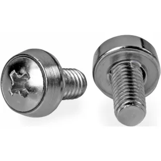 M6 MOUNTING SCREWS SILVER       50 PACK SERVER RACK CABINET SCREWS