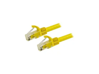 6IN YELLOW CAT6 ETHERNET CABLE  SNAGLESS RJ45 UTP PATCH CABLE CORD