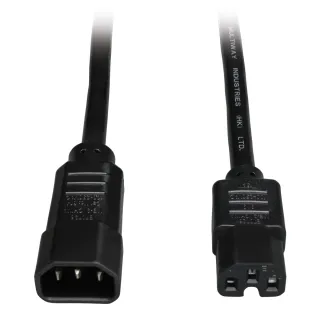 3FT COMPUTER POWER CORD 14AWG   15A C14 TO C15 HEAVY DUTY