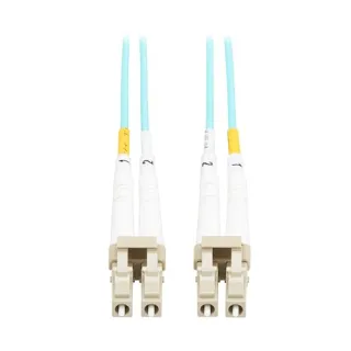 FIBER PATCH CABLE 10GB DUPLEX   MMF 50/125 OM3 LC/LC AQUA TAA 3M