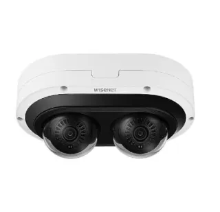 NETWORK VANDAL OUTDOOR 2CH AI IR DOME CAMERA, (6MP X 2 SENSORS) 12MP @ 15FPS, 3.