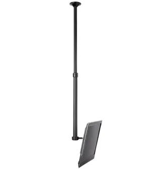 ATDEC CEILING MOUNT FOR MEDIUM DISPLAY, LONG POLE - LOADS UP TO 55LB - BLACK - V