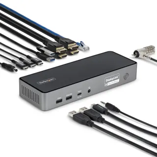 TRIPLE-MONITOR USB-C DOCKING STATION, 140W LAPTOP CHARGING DOCK FOR MACBOOK PRO