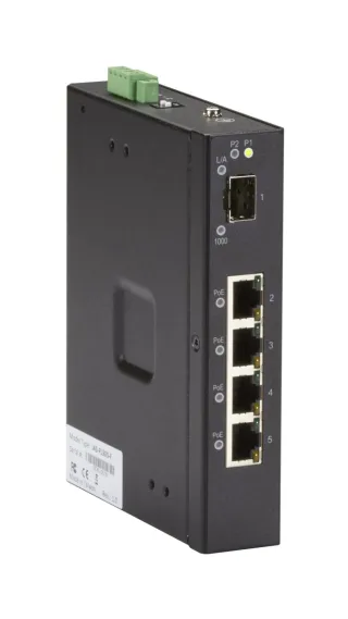 GIGABIT ETHERNET (1000-MBPS) EXTREME TEMPERATURE POE SWITCH - (4) 10/100/1000-MB