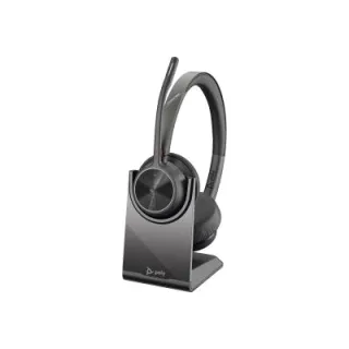 SBUY POLY VOYAGER 4320 UC STEREO USB-A HEADSET +BT700 USB-A ADAPTER +CHARGING ST