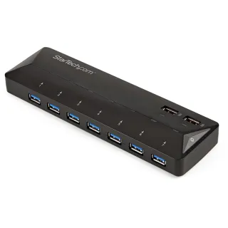 ADD SEVEN USB 3.0 (5GBPS) PORTS TO YOUR COMPUTER PLUS FAST-CHARGE TWO MOBILE DEV
